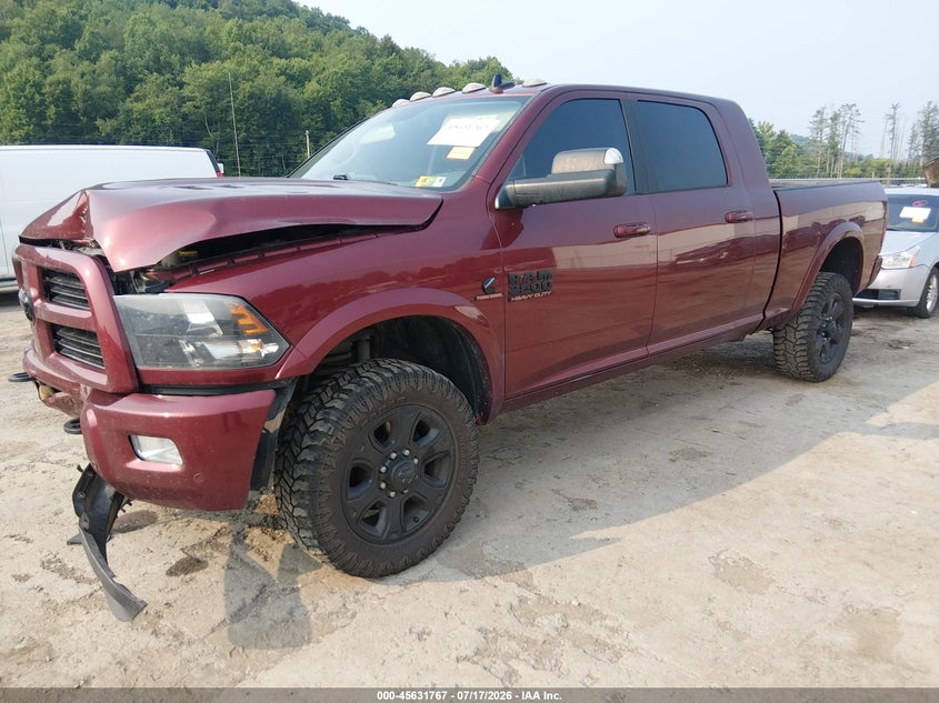 Vin: 3c6ur5mlxhg720686, lot: 46130232, ram 2500 big horn  4x4 6'4 box 20172