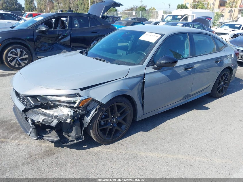 2025 Honda Civic, Front End, IAAI, VIN 2HGFE2F50SH589982 — photo 2