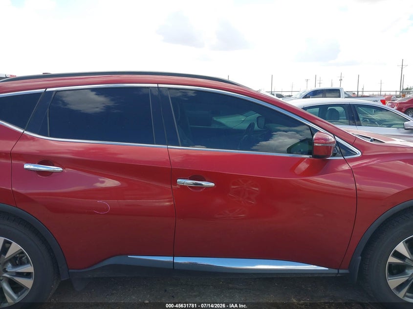 2016 Nissan Murano Sv VIN: 5N1AZ2MG5GN172031 Lot: 45631781