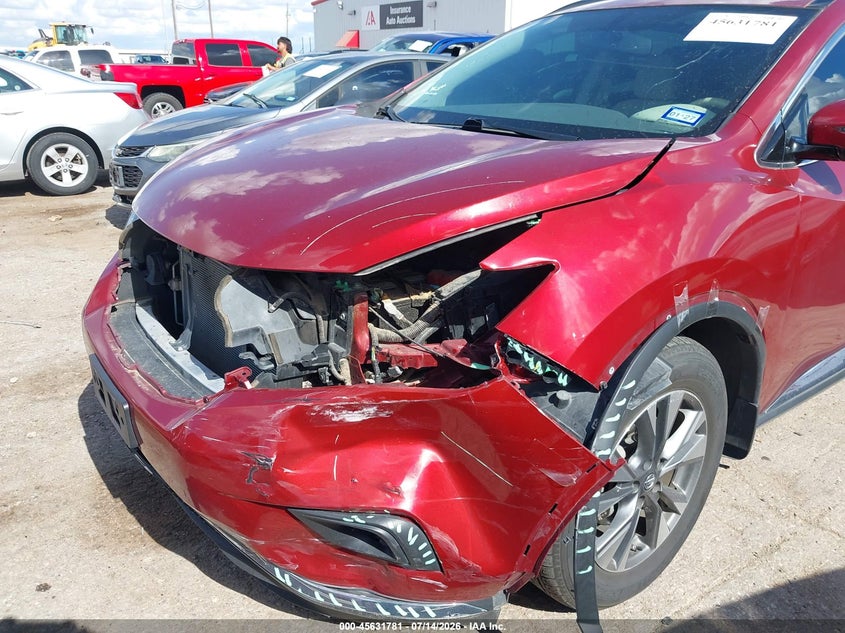 2016 Nissan Murano Sv VIN: 5N1AZ2MG5GN172031 Lot: 45631781