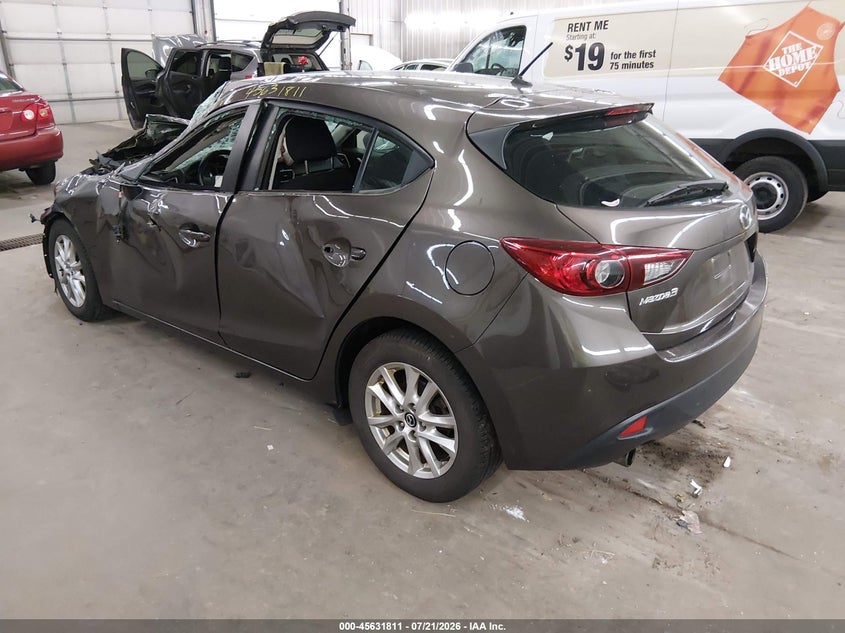 Vin: 3mzbm1l77fm162691, lot: 46130277, mazda mazda3 i touring 20153