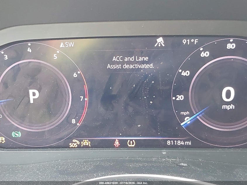 2020 Volkswagen Atlas 3.6L V6 Sel Premium VIN: 1V2TR2CA0LC505573 Lot: 45631859