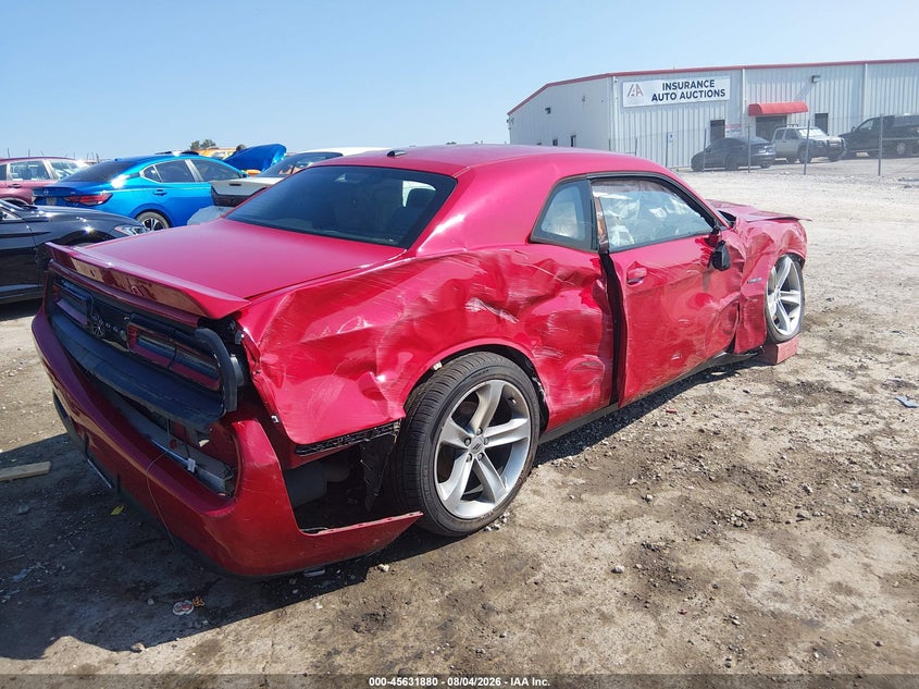Vin: 2c3cdzbt6jh118505, lot: 46130346, dodge challenger r/t 20184