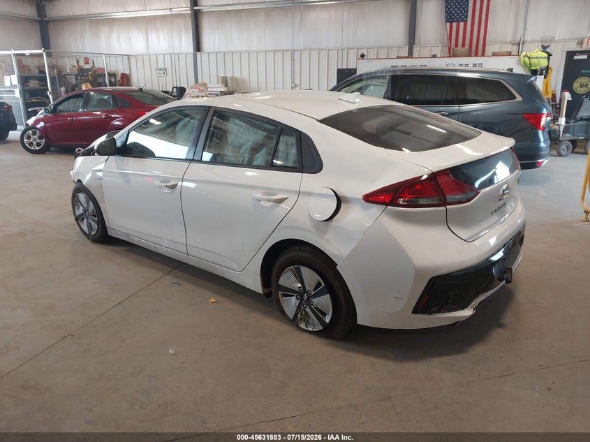 Vin: kmhc65lcxhu026779, lot: 46130349, hyundai ioniq hybrid blue 20173