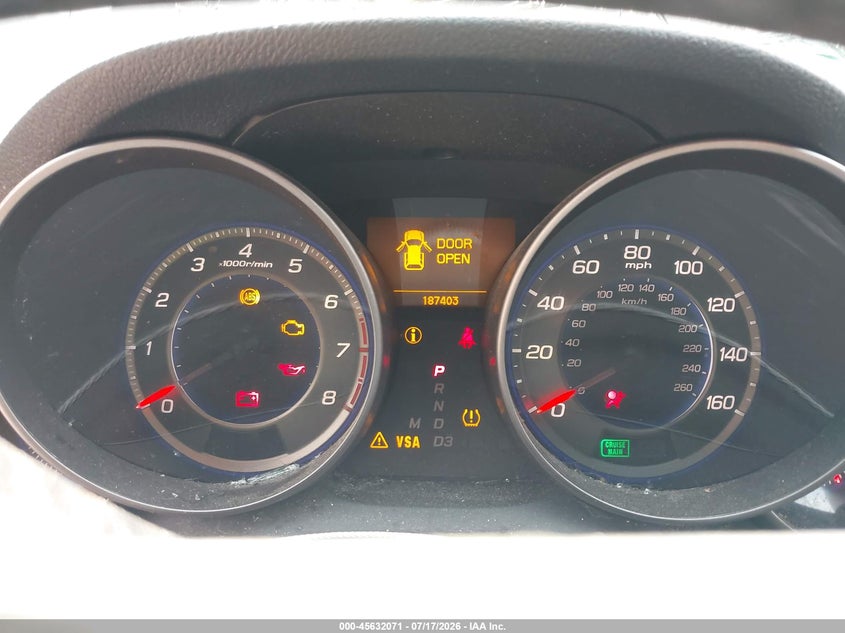 2008 Acura Mdx VIN: 2HNYD28208H557100 Lot: 45632071