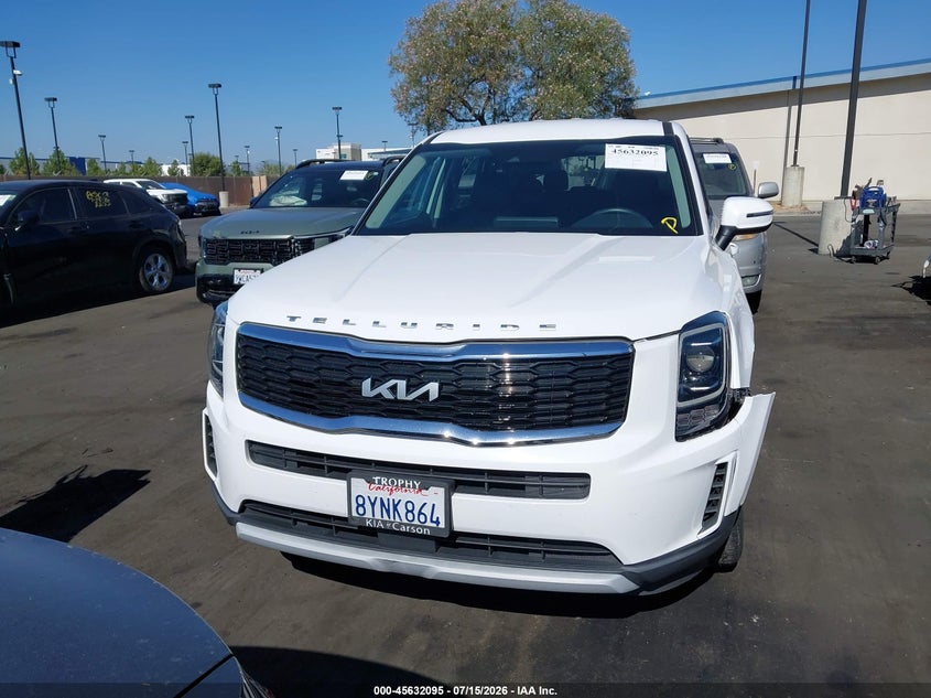 2022 Kia Telluride Lx VIN: 5XYP2DHC0NG217810 Lot: 45632095