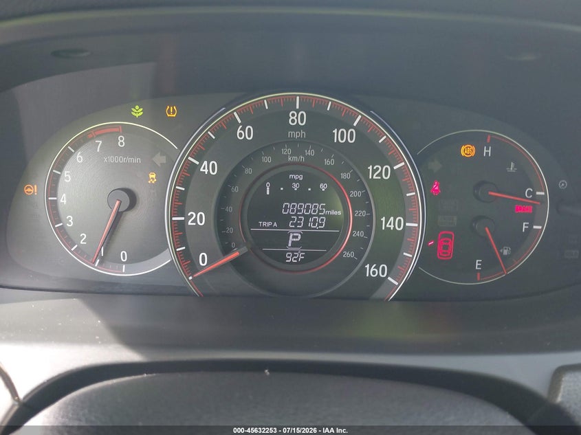 2016 HONDA ACCORD auction photo 7