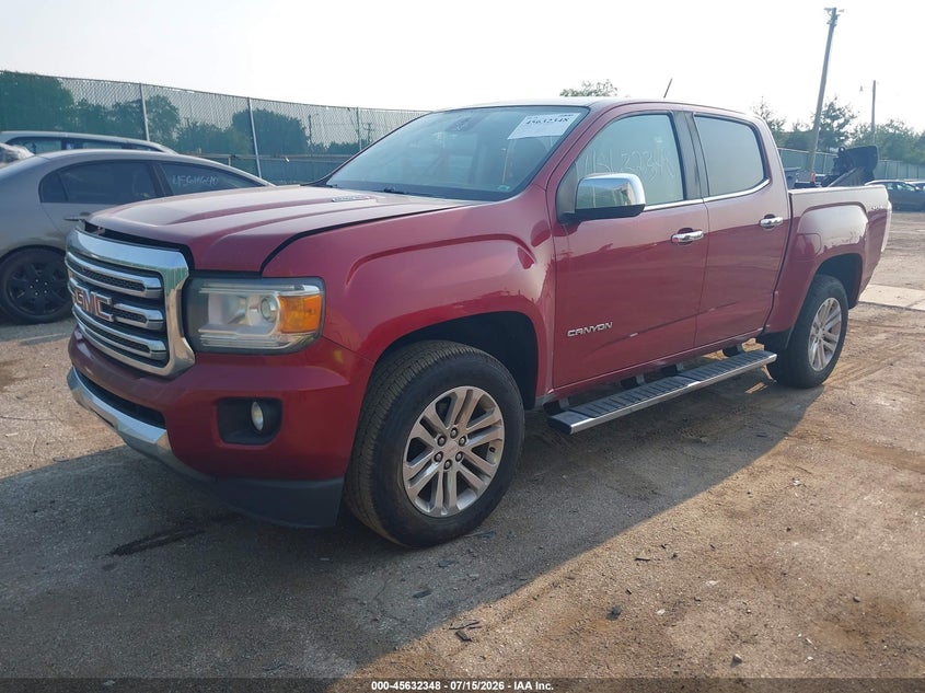 Vin: 1gtp6de11h1289031, lot: 46130814, gmc canyon 4wd slt 20172