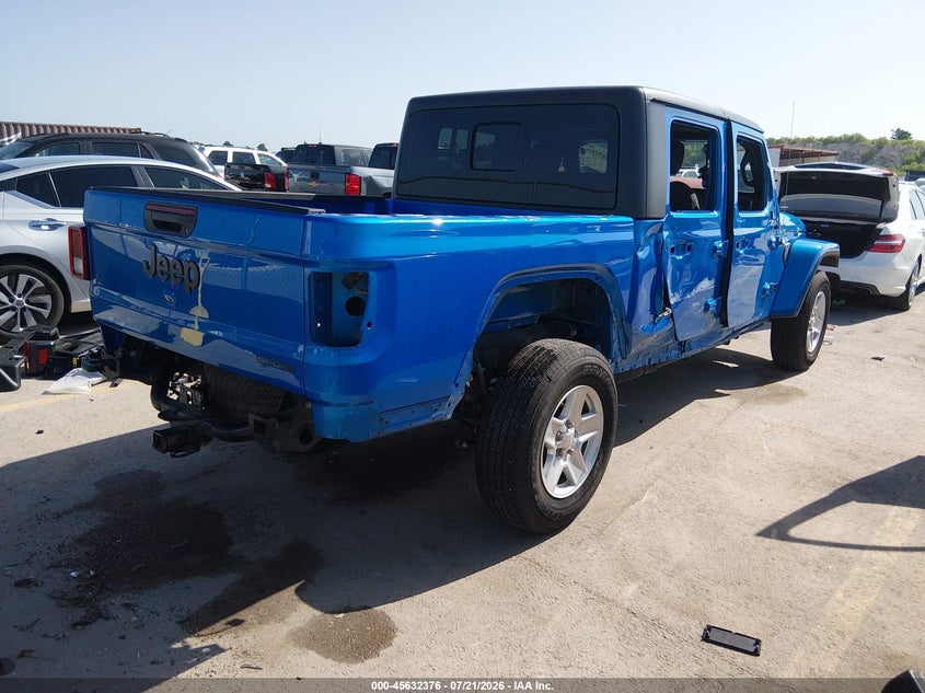 Vin: 1c6hjtag1ml535864, lot: 46130842, jeep gladiator sport s 4x4 20214
