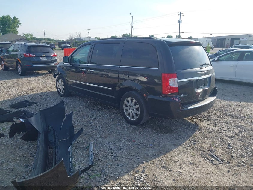 Vin: 2c4rc1bg8gr261083, lot: 46130865, chrysler town & country touring 20163