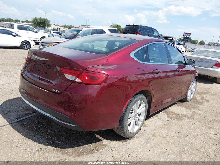 2016 Chrysler 200 Limited VIN: 1C3CCCAB1GN181617 Lot: 45632427