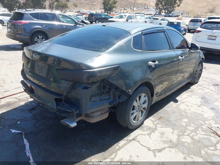 Vin: knagt4l38g5072349, lot: 46130897, kia optima lx 20164