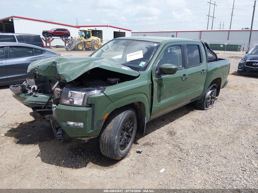 2022 Nissan Frontier Sv 4X2, Front End, IAAI, VIN 1N6ED1EJ6NN630422 — photo 2