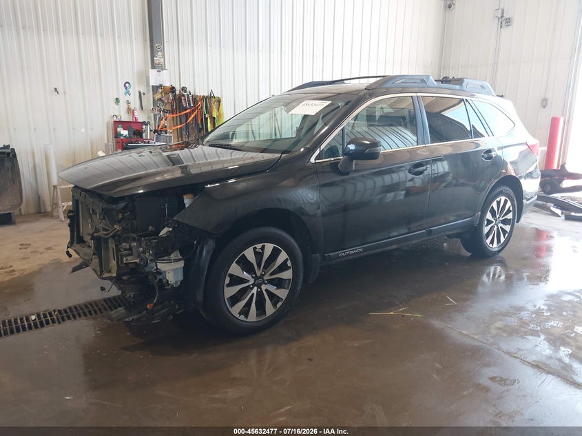 Vin: 4s4bsblcxf3339579, lot: 46130943, subaru outback 2.5i limited 20152