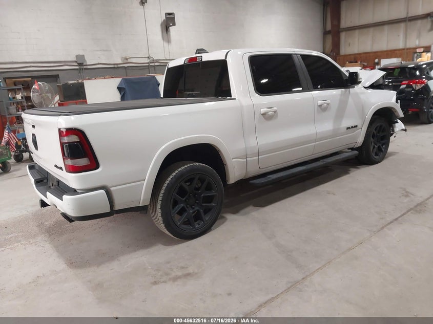 Vin: 1c6srfjtxln237233, lot: 46130982, ram 1500 laramie  4x4 5'7 box 20204