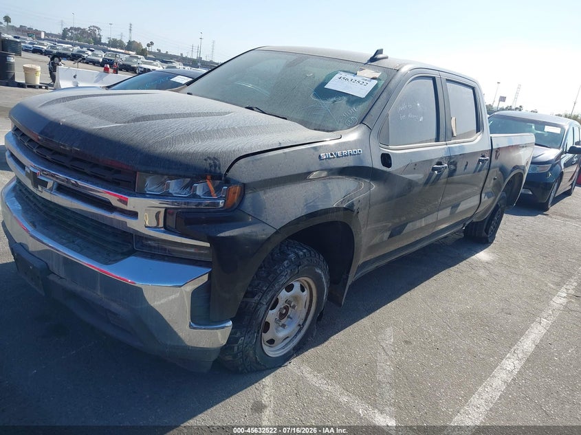 2019 Chevrolet Silverado, Rear, IAAI, VIN 1GCPWCEK5KZ200430 — photo 2
