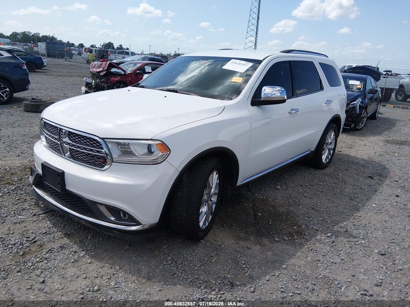 Vin: 1c4rdhag3gc483353, lot: 46131023, dodge durango sxt 20162