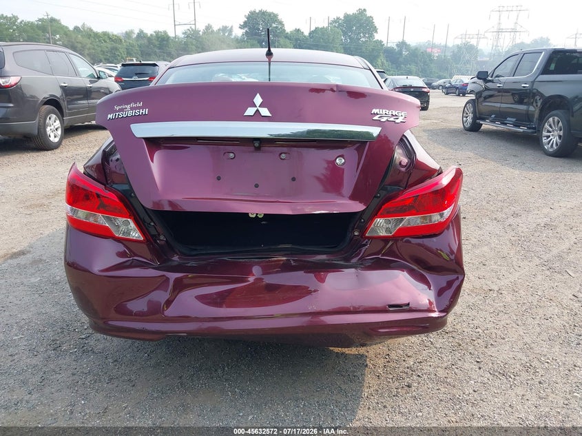 2019 Mitsubishi Mirage G4 Es VIN: ML32F3FJ5KHF14543 Lot: 45632572