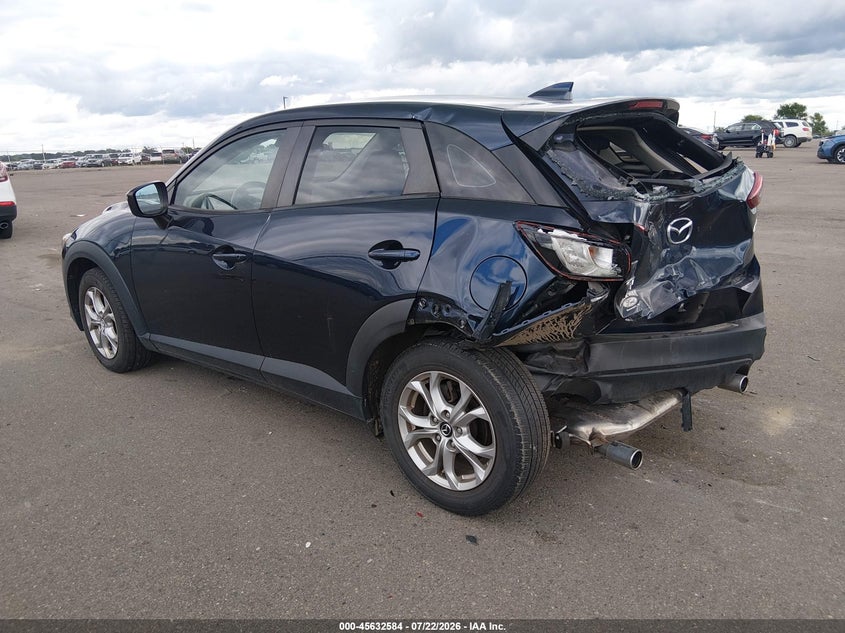 Vin: jm1dkfb72k0401903, lot: 46131050, mazda cx-3 sport 20193