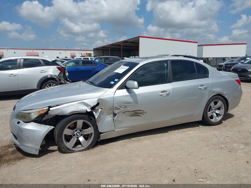2005 BMW 525I VIN: WBANA53585B856825 Lot: 45632599