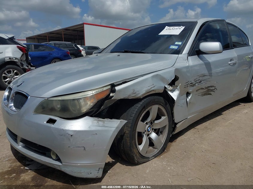 2005 BMW 525I VIN: WBANA53585B856825 Lot: 45632599