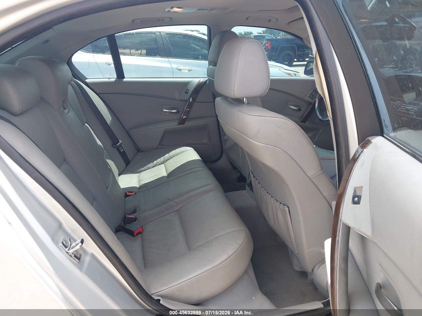 2005 BMW 525I VIN: WBANA53585B856825 Lot: 45632599