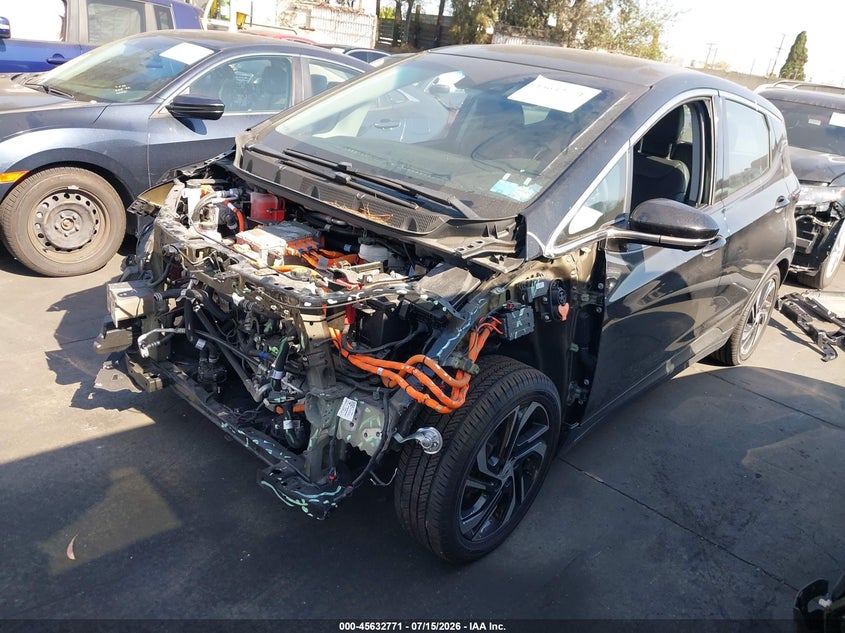 Vin: 1g1fx6s00p4176435, lot: 46131237, chevrolet bolt ev fwd 2lt 20232