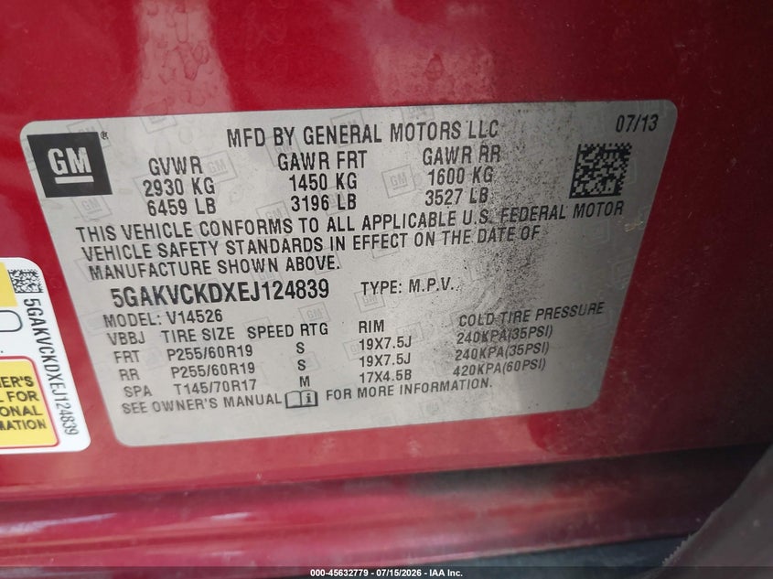 2014 BUICK ENCLAVE PREMIUM · Фото 9