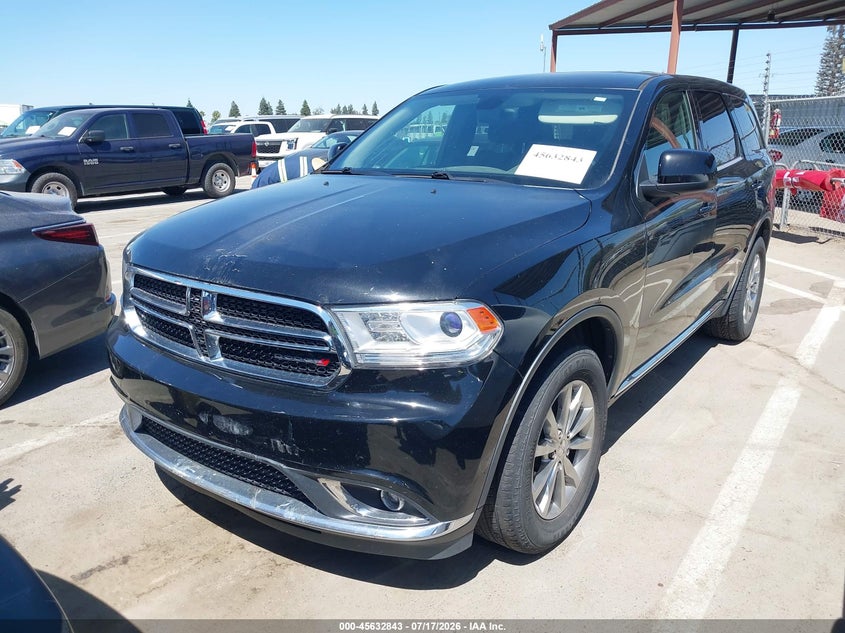 Vin: 1c4rdjag5jc143541, lot: 46131309, dodge durango sxt awd 20182