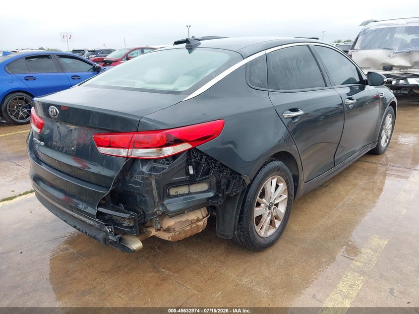 Vin: 5xxgt4l35gg022989, lot: 46131340, kia optima lx 20164