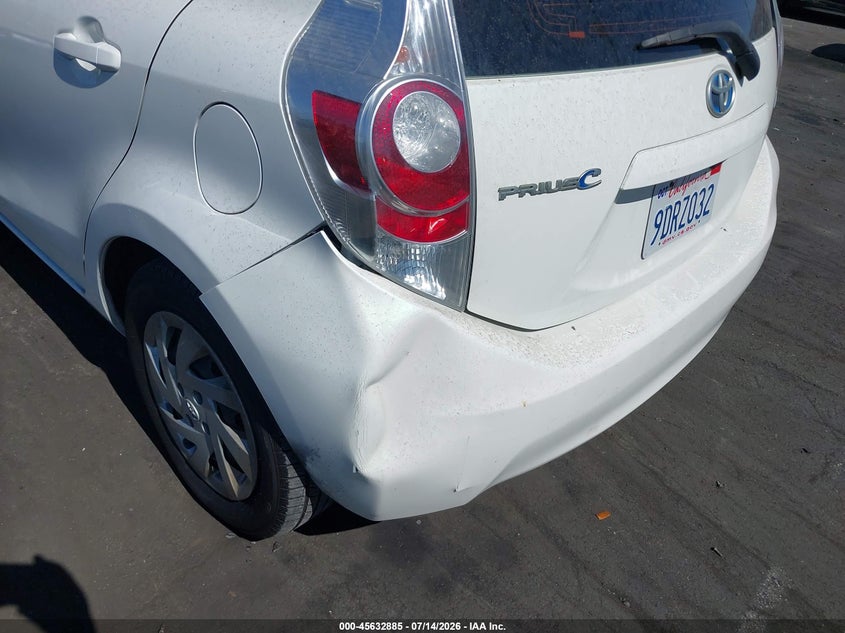 2014 Toyota Prius C One VIN: JTDKDTB39E1082530 Lot: 45632885