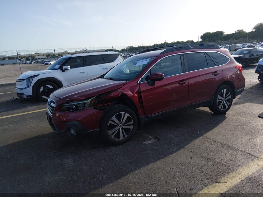 Vin: 4s4bsancxj3344247, lot: 46131376, subaru outback 2.5i limited 20182