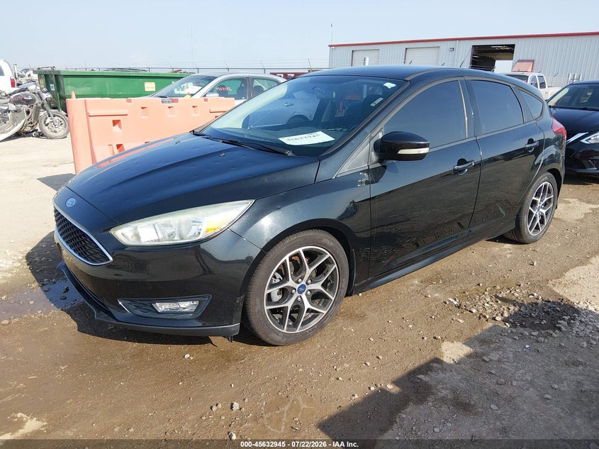 Vin: 1fadp3k23fl357991, lot: 46131411, ford focus se 20152