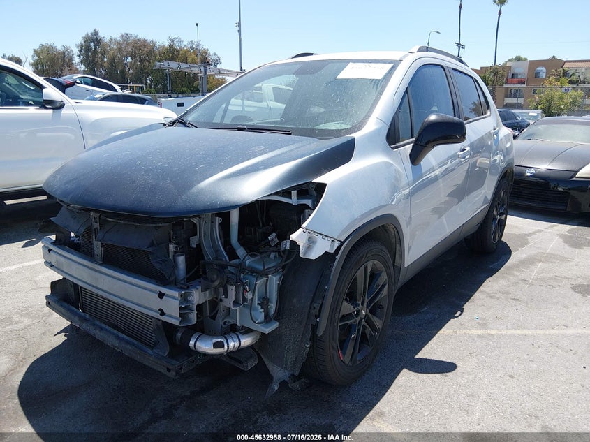 2022 Chevrolet Trax, Front End, IAAI, VIN KL7CJLSM4NB557384 — photo 2