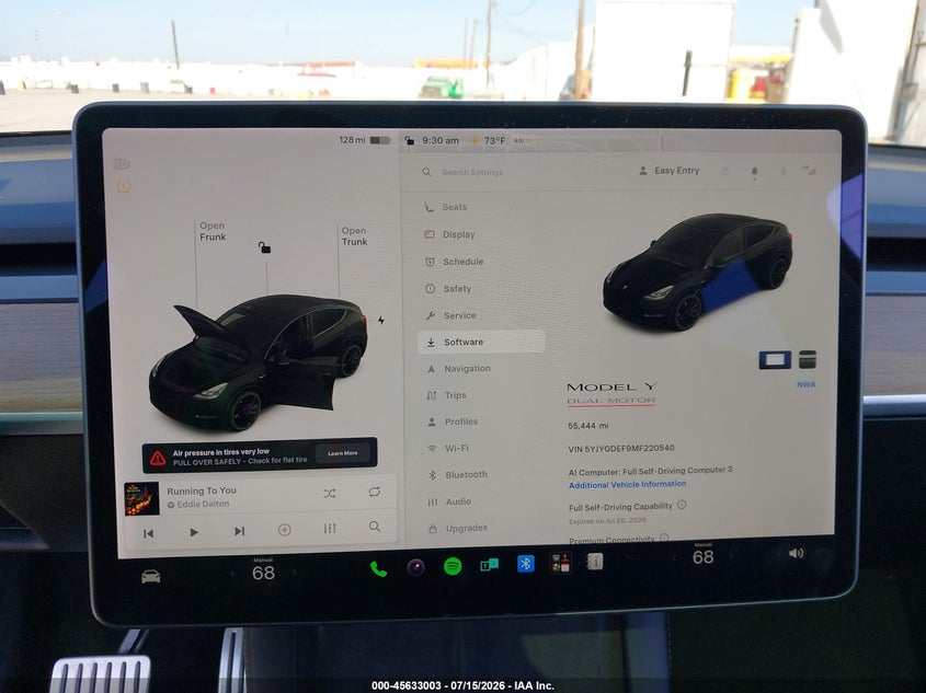 2021 TESLA MODEL Y SPORT UTILITY VEHICLE ELECTRIC