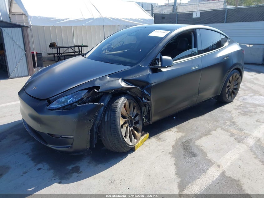Vin: 5yjygdef9mf220540, lot: 46131469, tesla model y performance dual motor all-wheel drive 20212