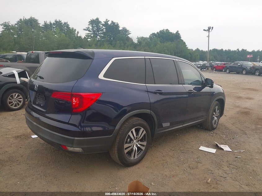 Vin: 5fnyf5h39hb020533, lot: 46131486, honda pilot ex 20174