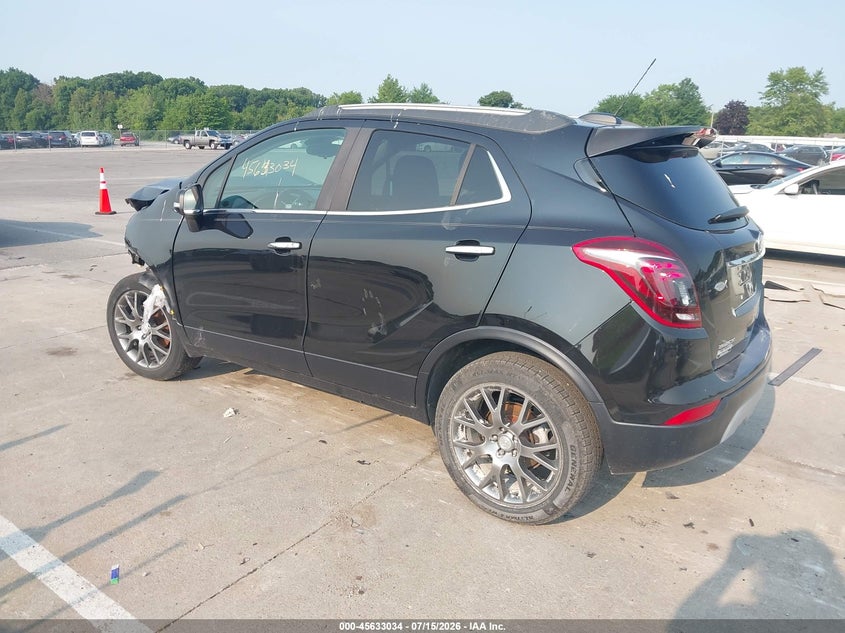 Vin: kl4cj1sb3jb516013, lot: 46131500, buick encore sport touring 20183