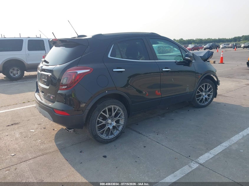 Vin: kl4cj1sb3jb516013, lot: 46131500, buick encore sport touring 20184