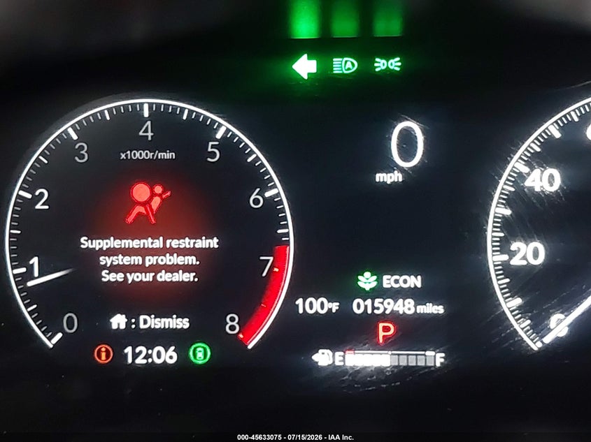 2025 Honda Hr-V 2Wd Sport VIN: 3CZRZ1H51SM712045 Lot: 45633075