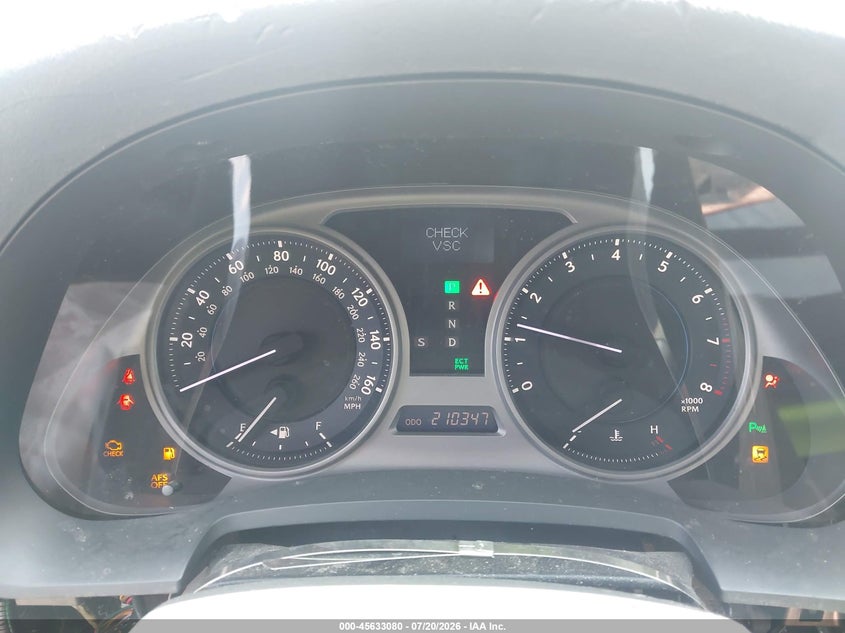 2007 Lexus Is 350 VIN: JTHBE262875014142 Lot: 45633080