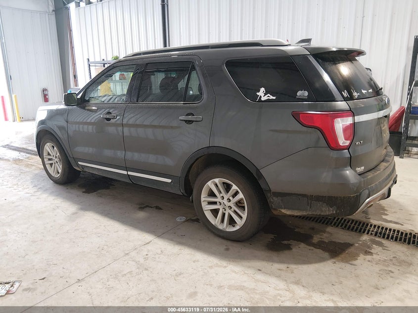 Vin: 1fm5k7d81hgb30537, lot: 46131585, ford explorer xlt 20173