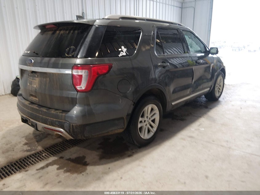 Vin: 1fm5k7d81hgb30537, lot: 46131585, ford explorer xlt 20174