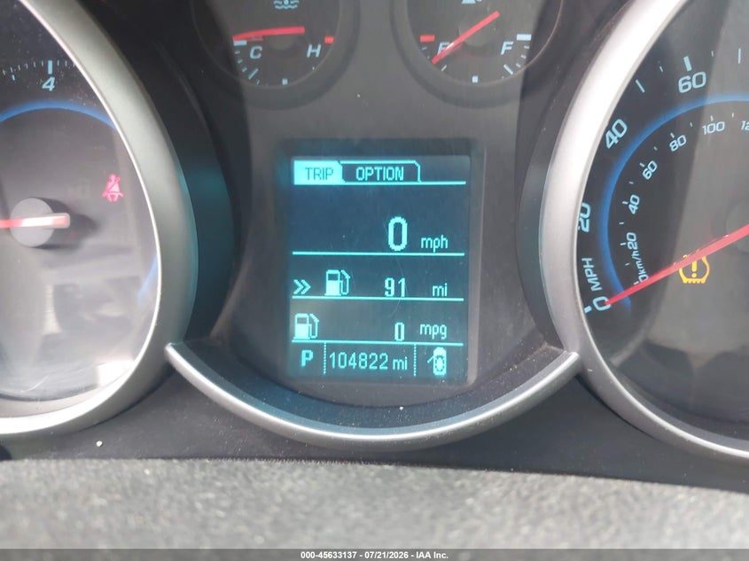 2014 Chevrolet Cruze 1Lt Auto VIN: 1G1PC5SBXE7479083 Lot: 45633137
