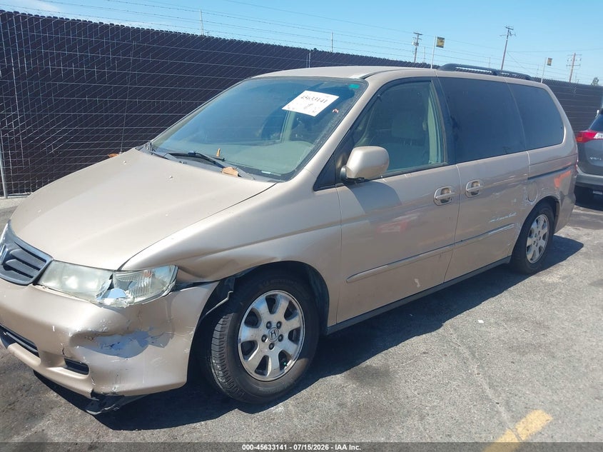2002 Honda Odyssey Ex VIN: 2HKRL18632H567760 Lot: 45633141