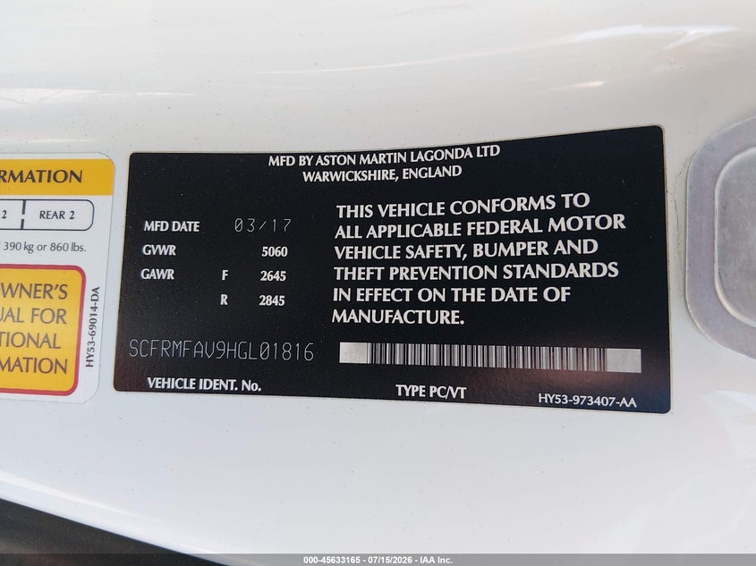 2017 ASTON MARTIN DB11 LAUNCH EDITION · Фото 9