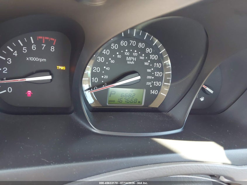 2008 Kia Spectra Ex VIN: KNAFE122185558533 Lot: 45633170