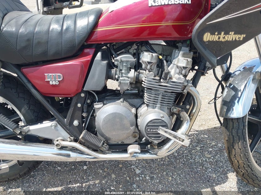 1980 Kawasaki Kz550 VIN: KZ550C003955 Lot: 45633201