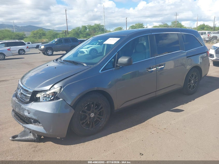 Vin: 5fnrl5h61db001394, lot: 46131671, honda odyssey ex-l 20132