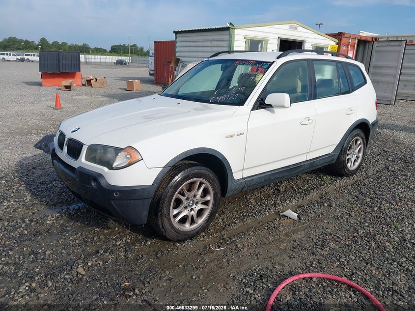 2005 BMW X3, Normal Wear & Tear, IAAI, VIN WBXPA73495WC48129 — photo 2
